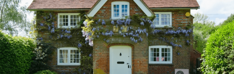 Country House Showing Air Source Heat Pump