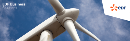 Wind Turbine on blue sky