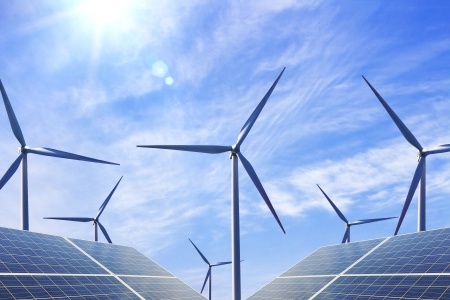 wind farm with solar site 