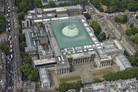Aerial image of the BM © The Trustees of the British Museum