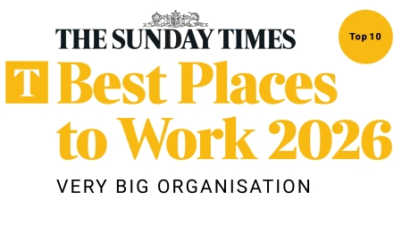The Sunday Times best places to work 2026 award logo