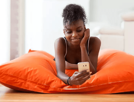 women using mobile phone