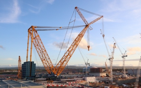 Image of Big Carl crane on the Hinkley Point C site