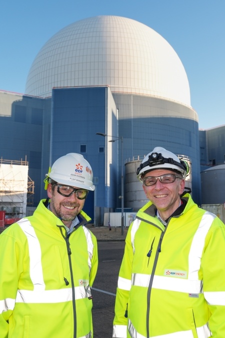 Sizewell B Plant Manager, Adam Anderson and Station Director, Robert Gunn