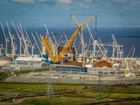 An image of the Hinkley Point C construction site.