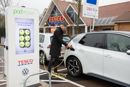 Pod Point secures new finance to further support EV charging points roll-out at supermarkets