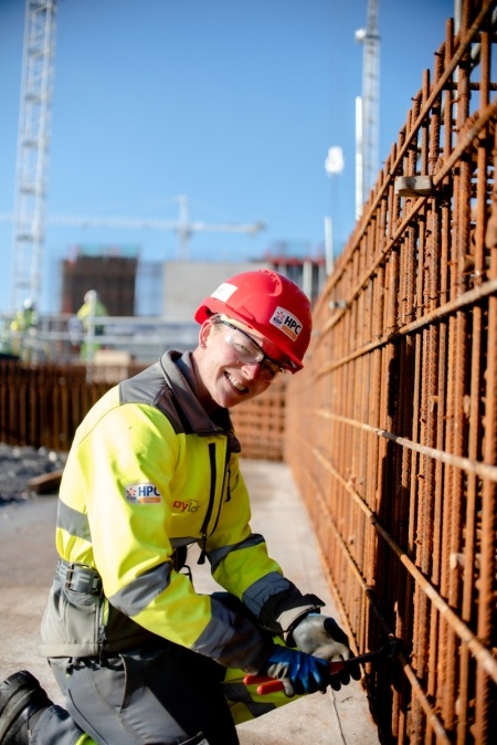 Stacey Sowden, Apprentice Steelfixer on the Hinkley Point C project