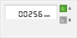 illustration of an eclectic meter with 2 round buttons