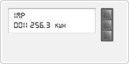 illustration of an eclectic meter with 3 square buttons