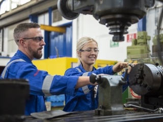 Nuclear engineers at Heysham power station