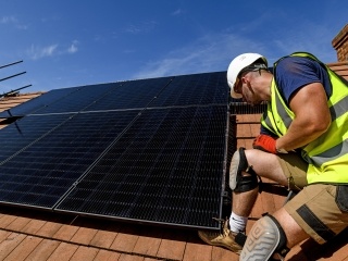 Solar panel installation