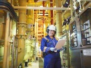 Inside Hartlepool power station