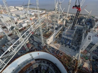 HPC Construction site with views to the Bristol Channel