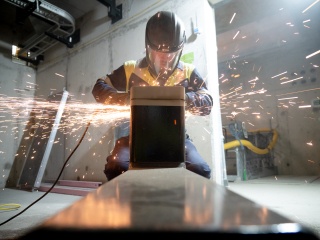 Welders are being trained to perform the high quality welding standards required.