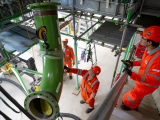 368km of pipes will be installed across the site.