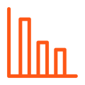 Orange icon - graph