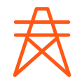 Orange icon - pylon