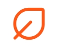 Orange leaf icon