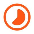 Orange time lapse icon