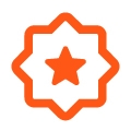 Orange award icon