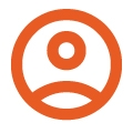 Orange profile icon