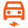 Electric car icon