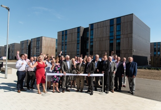 Image of people opening the new Hinkley Point C campus in 2018