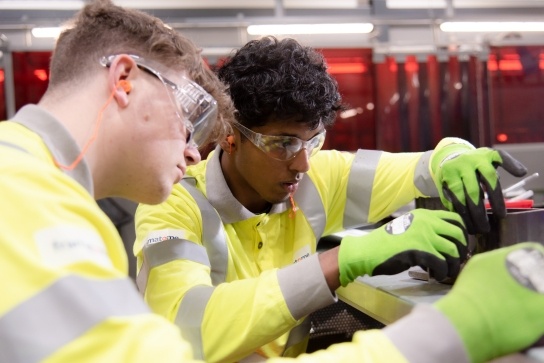 Image showing apprentices learning their trade.