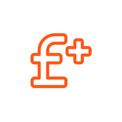 Orange icon - £ sign