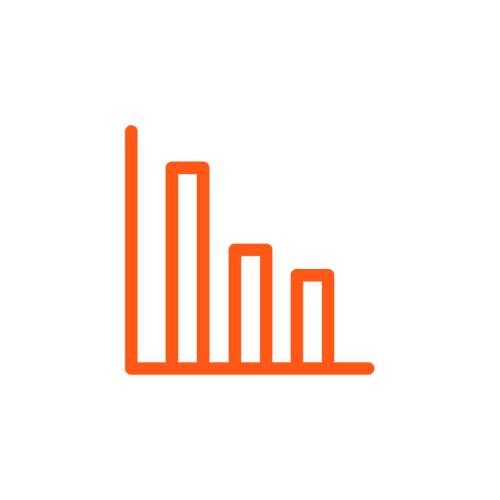Orange icon - graph