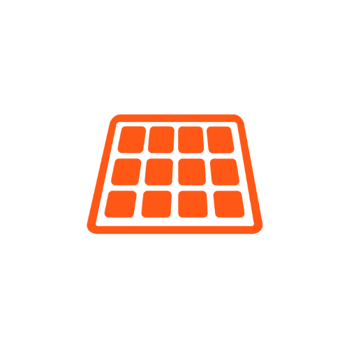 Orange icon - solar panel