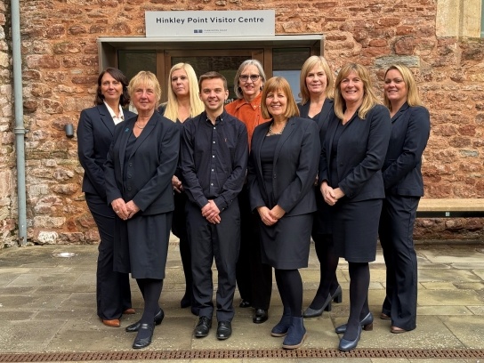Team outside Hinkley Point Visitor Centre