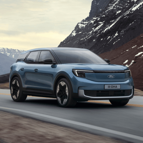 Ford Explorer EV in blue