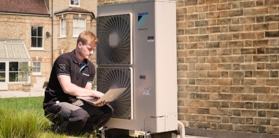 Daikin accredited air source heat pump installer