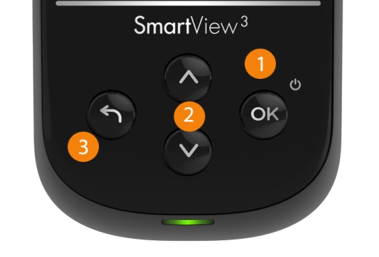 Smartview in home display for smart meters button details