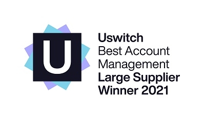 Uswitch award for best account management - Large supplier
